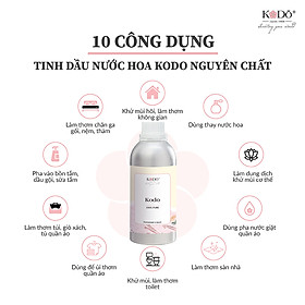 [55 Mùi Hương] KODO Tinh Dầu Nước Hoa Thiên Nhiên KODO Nguyên Chất Mùi Hương Sang Trọng, Thư Giãn - Dung tích: 10ml/chai