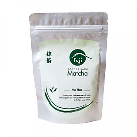 Bột Trà Xanh Fuji Matcha Thu 100g - Đắp mặt, trị mụn, dưỡng trắng da, nấu ăn. Hàng Chính hãng, 100% tự nhiên