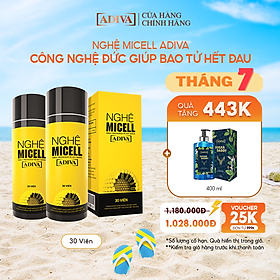 Hình ảnh Combo 02 Hộp Nghệ Micell Adiva (30 viên/hộp)- Hỗ Trợ Các Vấn Đề Về Đau Bao Tử, Dạ Dày