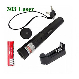 Mua Đèn Laser Siêu Mạnh - Đèn Laze 303 Tia Sáng Xanh + Tặng Kèm Pin  Sạc.