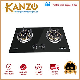 Bếp Gas Âm 2 Mâm Kanzo KZ-ECO-8888-GA - Công nghệ Italy - Chia lửa mâm đồng - Hàng Chính Hãng