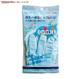 Đôi găng tay cao su Nhật Bản Towa 100% Cao su tự nhiên cao cấp mềm, dai, bền đẹp & không mùi