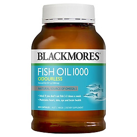 Blackmores Odourless Fish Oil 1000mg 400 Capsules