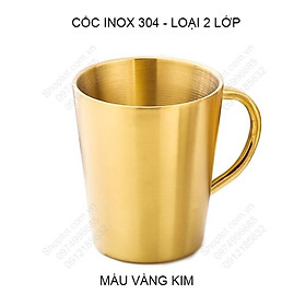 Mua CỐC LY BẰNG INOX 304 LOẠI 2 LỚP CÓ TAY CẦM 300ML  CHUYÊN DÙNG UỐNG CÀ PHÊ  UỐNG TRÀ  SỮA ĐA NĂNG