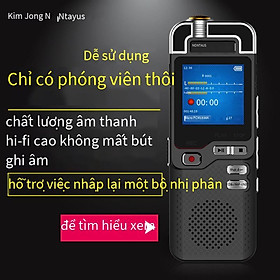Giá thấp nhất Jinzheng A60 cấp độ phỏng vấn HIFI lossless bút ghi âm độ nét cao ứng dụng từ xa giảm tiếng ồn mixer ghi âm bên trong - Trắng