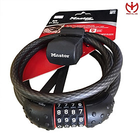 Khóa số xe đạp Master Lock 8122 EURD dây cáp dài 1.8m x 12mm - MSOFT