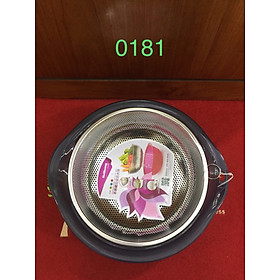 Mua Bộ chậu rửa rau của quả nhựa và inox cao cấp - VD18 ( Giao Màu Ngẫu Nhiên )