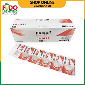 Vỉ 5 viên pin cr2032 / cr2025 / cr2016 / cr1632 / cr1620 / cr1616 / cr1220 maxell lithium 3v - made in japan