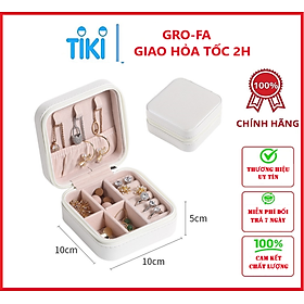 Hộp Đựng Trang Sức Bằng Da PU Nhiều Mẫu , Nhiều Cỡ - Chính Hãng GROFA