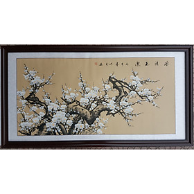 Mua Tranh thủy mặc  Hoa mai trắng -TM67