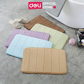 Mua Thảm Lau Chân Chùi Chân Nhà Tắm Đế Cao Su Chống Trượt 3D Welcome Cao Cấp Giá Rẻ Deli - Phù Hợp Nhà Bếp Khách Sạn Hút Nước - VS997