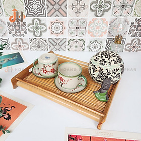 Mua  Nhà Việt  Khay trà tre đan thưa