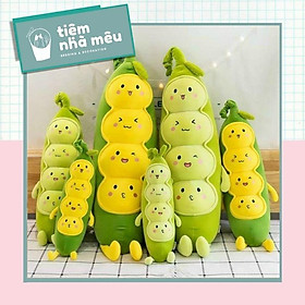 Gấu Bông Ruột Đậu Hà Lan Bông Siêu Mềm Sẵn Size 70cm, 100cm , 140cm