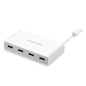 Mua Ugreen UG30278US149TK Màu Trắng Bộ chuyển đổi TYPE C sang 4 USB 3.0 bọc nhựa ABS - HÀNG CHÍNH HÃNG