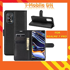 Bao da cho Realme 7 7i 7 Pro C17 có nắp gập và chống xem video