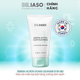 D40 Sữa rửa mặt tạo bọt Dr IASO Derma Action Foam Cleanser 130ml