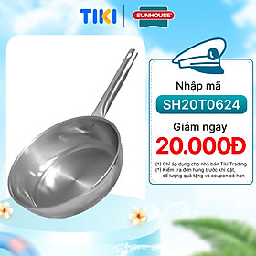 Chảo inox đa lớp sunhouse in24m6 24 cm