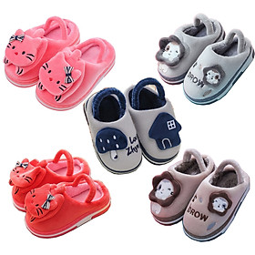 Giày sandal giữ ấm đế chống trượt cho bé trai và bé gái 1-3 tuổi hình nấm, mèo xinh xắn hàng mới về - Bé gái - 1 tuổi (13.5-14cm)
