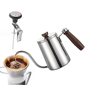 Stainless Steel Drip Coffee Pot Filter Tea Maker for Home Office 600ml Pot