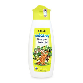 (300ml) Kid care Shampoo & Shower Gel Crevil - Gel tắm gội cao cấp 2 trong 1 cho trẻ em