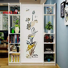 Mua Vách Ngăn Bình Phong Họa Tiết Hiện Đại ( 1 Vách 2 Kệ) VNLK2-13- Nội thất lắp ráp Viendong Adv