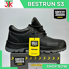 Giày Bảo Hộ Lao Động Safety Jogger Bestrun S3  Bestboy S3  Da Cao Cấp chống đinh  Chống Trơn Trượt, Chống Va Đập, Chống Tĩnh Điện Sử Dụng trong Công Trình Xây Dựng