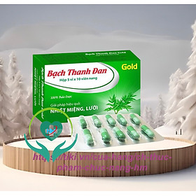 ￼Viên Uống Nhiệt Miệng BẠCH THANH ĐAN GOLD Vinaphar - Hộp 50 Viên - Giúp thanh nhiệt giải độc, Nhiệt Miệng