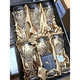 Set 6 ly pha lê Killarney cao cấp 295ml Hàng chính hãng