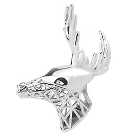 Silver Plated Cute Animal Deer Elk Collar Brooch Pin Wedding Jewellery Gift