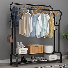 Mua Giá Treo Quần Áo 2 Tầng  Loại 2 Thanh Treo Đồ Có Móc