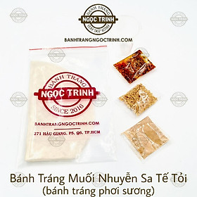 5 Túi Bánh tráng muối nhuyễn sa tế tỏi loại bánh tráng phơi sương bánh