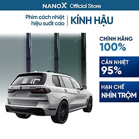 Phim cách nhiệt kính sau/kính hậu ô tô chống nắng nóng, chống UV, chống nhìn trộm NanoX