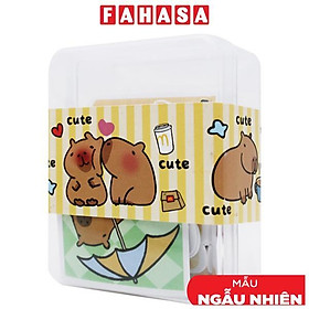 Hộp Sticker Trang Trí Capybara - WanLongDa BQ-51683 (Mẫu Màu Giao Ngẫu Nhiên)
