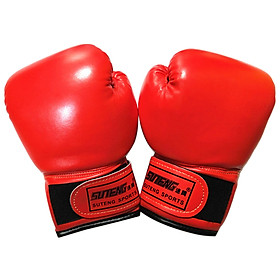 Găng tay đấm bốc cho trẻ em chơi các bộ môn như boxing, muay Thái, ...-Màu đỏ