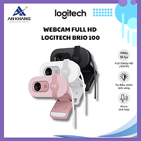 Mua Webcam Full HD Logitech Brio 100 - Cân bằng ánh sáng  Mic  Màn chập  USB-A - Hàng Chính Hãng - Bảo Hành 12 Tháng