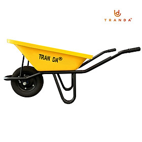 Xe rùa Trần Đà thùng nhựa, hiệu TranDa, sườn ống sắt phi 34 dày 1.5mm, sơn tĩnh điện