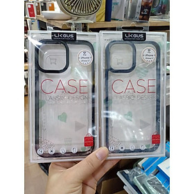 (IPHONE 13) Ốp lưng Likgus lưng trong viền màu IPhone 13 / 13 Pro / 13 Pro Max Hàng chính hãng