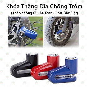 [An Tâm] Khóa Đĩa Chống Trộm KhoNCC Hàng Chính Hãng Cho Xe Máy, Xe Đạp - Cốt Thép Không Gỉ Chống Trộm Cắt - KPD-KX-JinKu-3875 (Màu ngẫu nhiên)