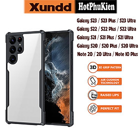 Ốp lưng chống sốc cho Samsung Galaxy S23 S22 S21 S20 Note 20 Note 10 hiệu HOTCASE Xundd Fitted Armor Case trang bị túi khí bảo vệ góc, gờ bảo vệ camera - Hàng nhập khẩu
