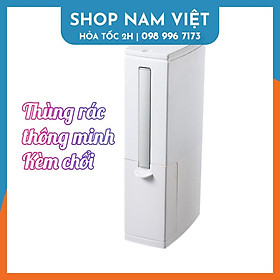 Mua Chổi cọ toilet - Chổi cọ vệ sinh kèm thùng rác - Thùng rác - Thùng rác mini - Thùng rác đa năng - Sọt rác - Chổi cọ nhà vệ sinh