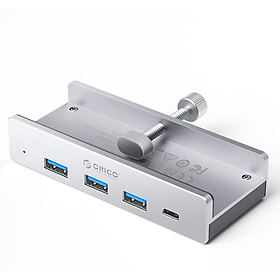Mua Bộ chia USB Type C ra 3 cổng USB 3.0 TypeA+1 cổng TypeC+ 1 cổng sạc TypeC 5V Orico MH4PC-10 - Hàng chính hãng