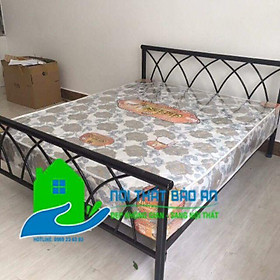 Giường sắt cao cấp 1m6 -2m bảo hành 2 năm