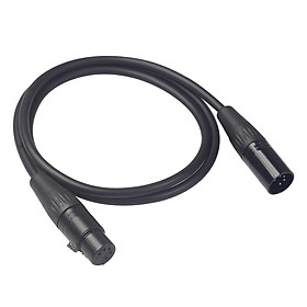 5 Pins XLR Male to 5 Pins XLR Female Microphone Stereo Audio Cable 0.3m