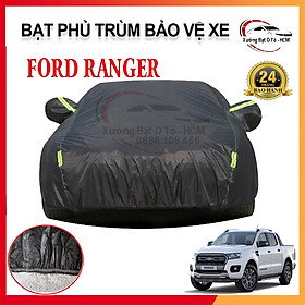 [FORD RANGER] Bạt Phủ Xe Ô Tô 3 Lớp Chất Liệu Polyester Cao Cấp Cho Xe FORD RANGER, Bạc Phủ Trùm Bảo Vệ Che Nắng, Chống Nóng, Che Mưa Tuyệt Đối 100%, Bạt Của Xưởng May Theo Kích Cỡ Xe Cam Kết Vừa Xe 100% Và Bảo Hành 2 Năm