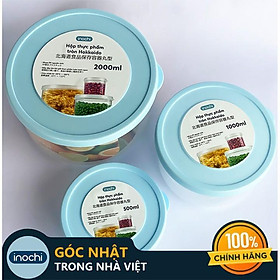 Mua Hộp Bảo Quản Thực Phẩm Hokkaido Tròn - Nhựa Cao Cấp Trong Suốt Bền Kín Chịu Nhiệt Cao Hàng Xuất Nhật