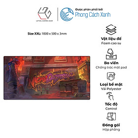 Mua Lót chuột Lethal Gaming Gear Saturn - NachoCustomz Graffiti Version - Hàng Chính Hãng