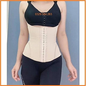 Đai nịt bụng Latex 19 xương cải tiến che mỡ lưng, Gen nịt bụng sau sinh dùng đai latex, đai vitalatex (TẶNG NỚI SIZE)