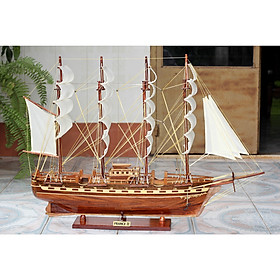 Mô hình thuyền buồm gỗ cao cấp trang trí France dài 100cm