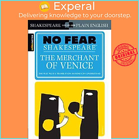 Sách - The Merchant of Venice (No Fear Shakespeare), Volume 10 by None Sparknotes (US edition, paperback)