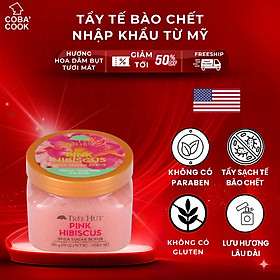Tẩy Tế Bào Chết Toàn Thân Tree Hut Hương Hoa Dâm Bụt 255g Dưỡng Da Trắng Sáng Hàng Mỹ